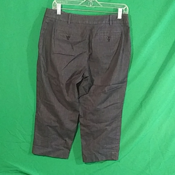 LOFT Julie capri dress pants gray sz 8p - Picture 2 of 7